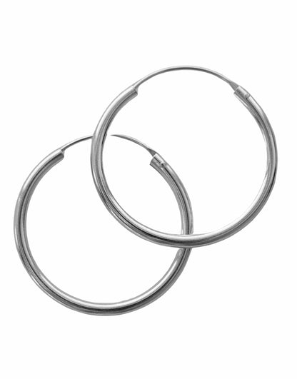 Sterling Silver 30Mm Thick Hoop Earrings