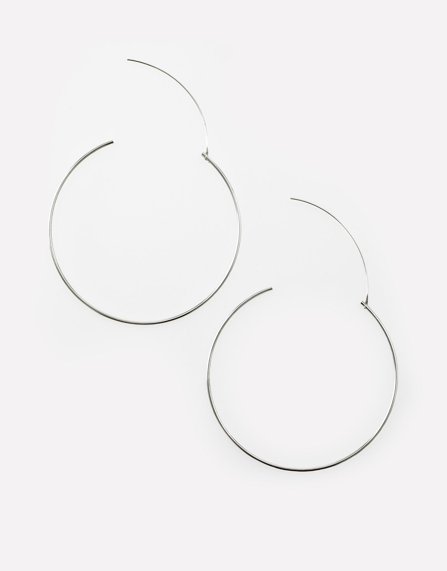 Sterling Silver 60Mm Hoop Earrings