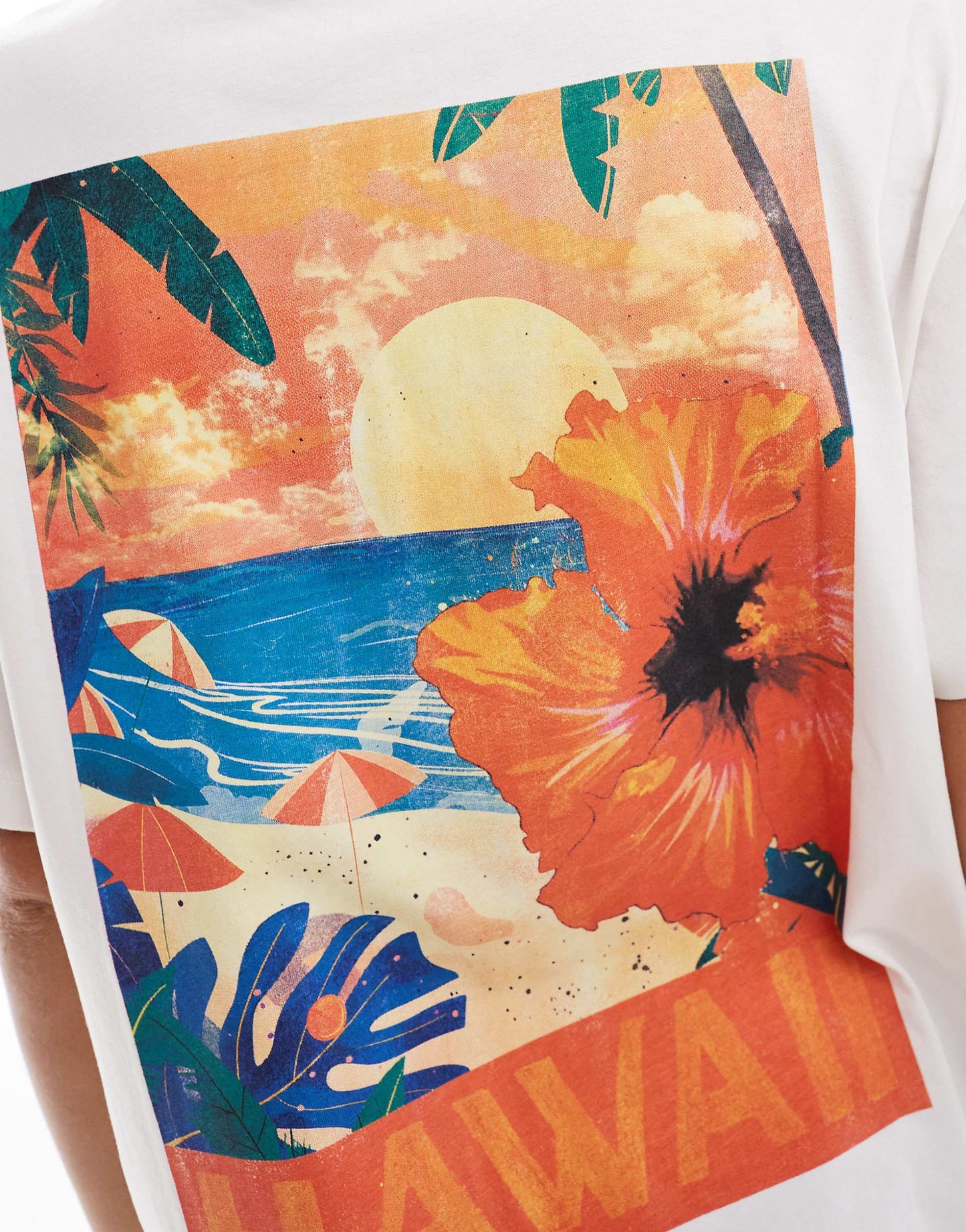 Hawaii Graphic Oversized Tee
