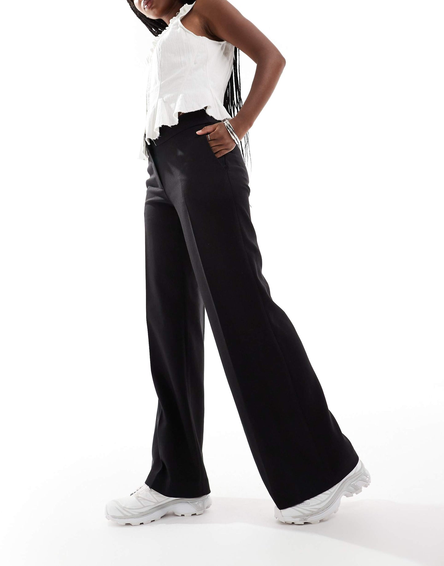 Cami Trousers With Slight Flared Leg