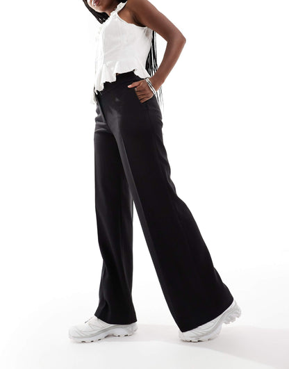 Cami Trousers With Slight Flared Leg