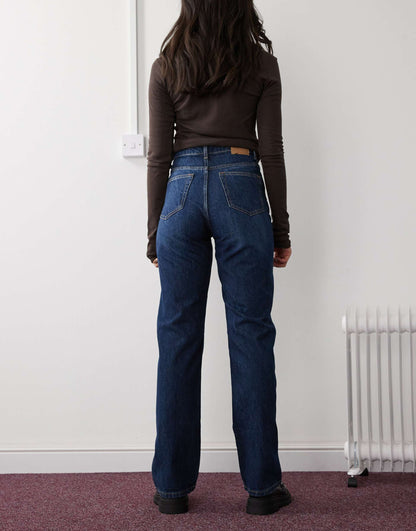 Rowe Extra High Waist Regular Fit Straight Leg Jeans