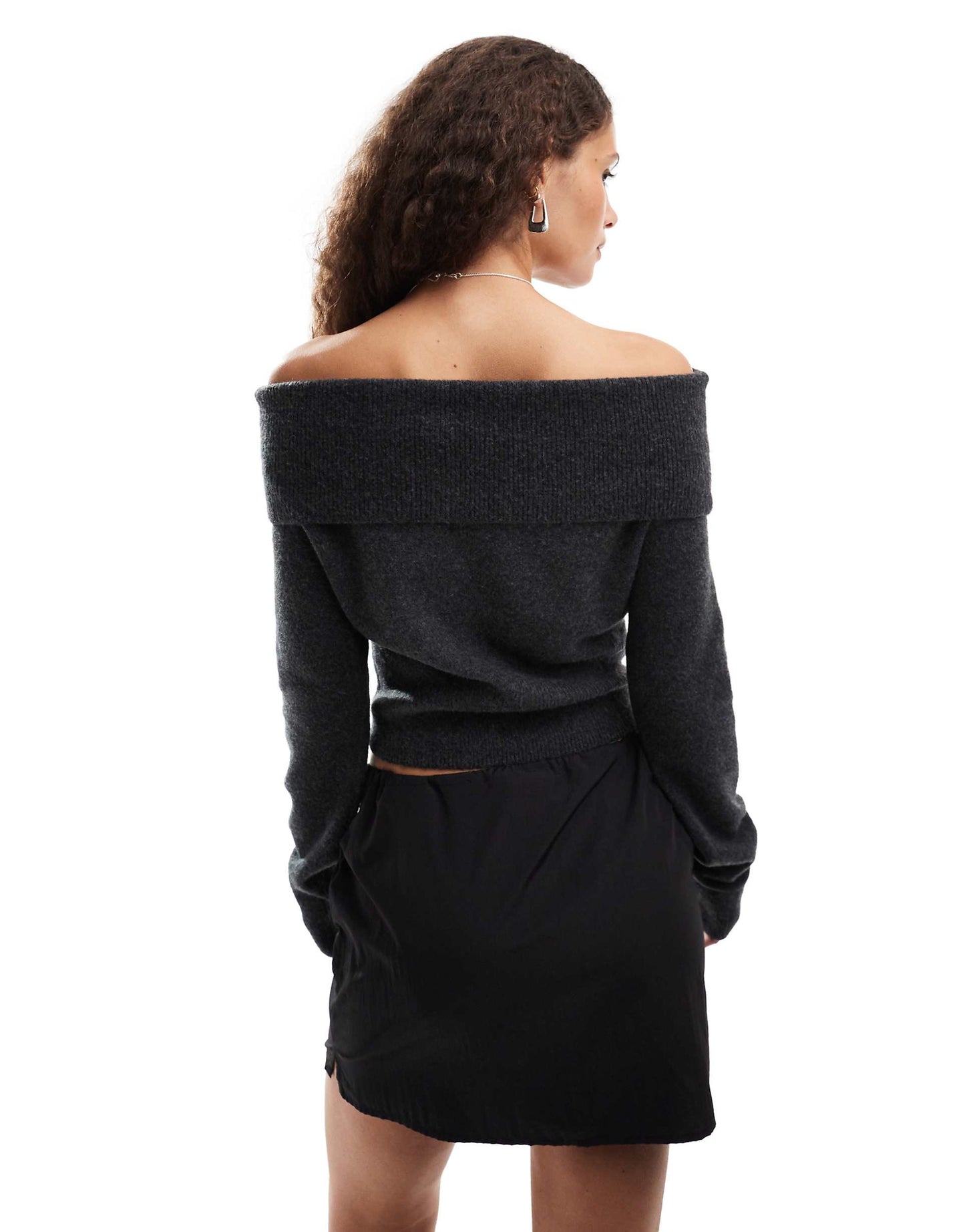 Lolo Off Shoulder Knitted Jumper