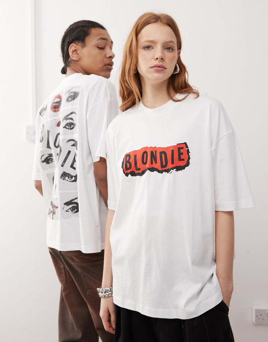 Unisex Oversized License T-Shirt With Blondie Prints