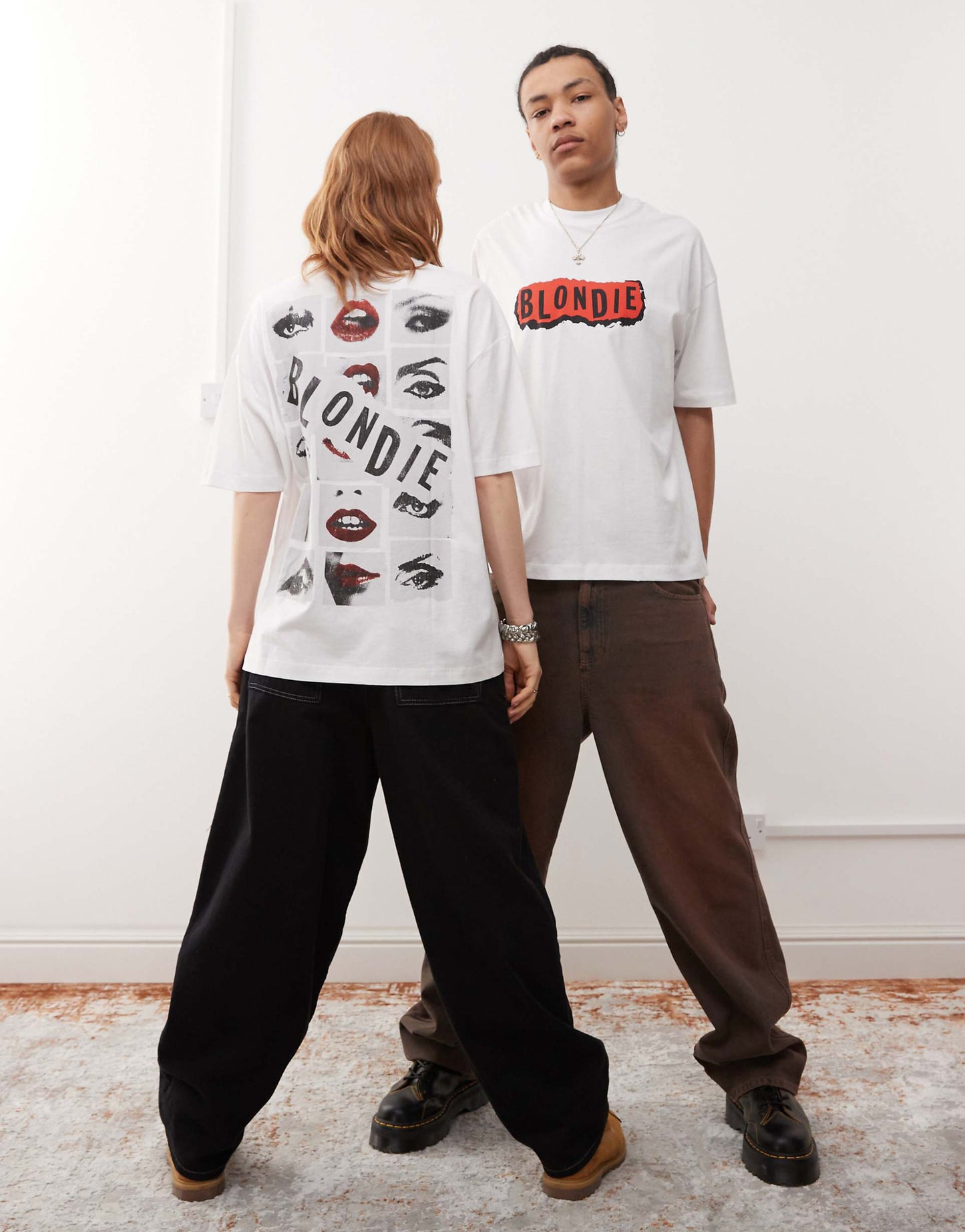 Unisex Oversized License T-Shirt With Blondie Prints