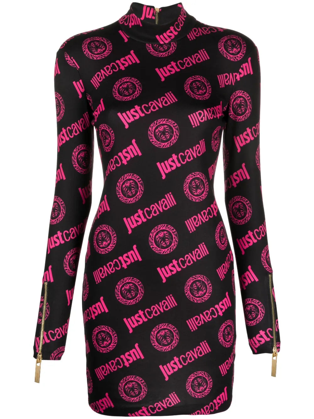 Jacquard Logo-Motif Mini Dress