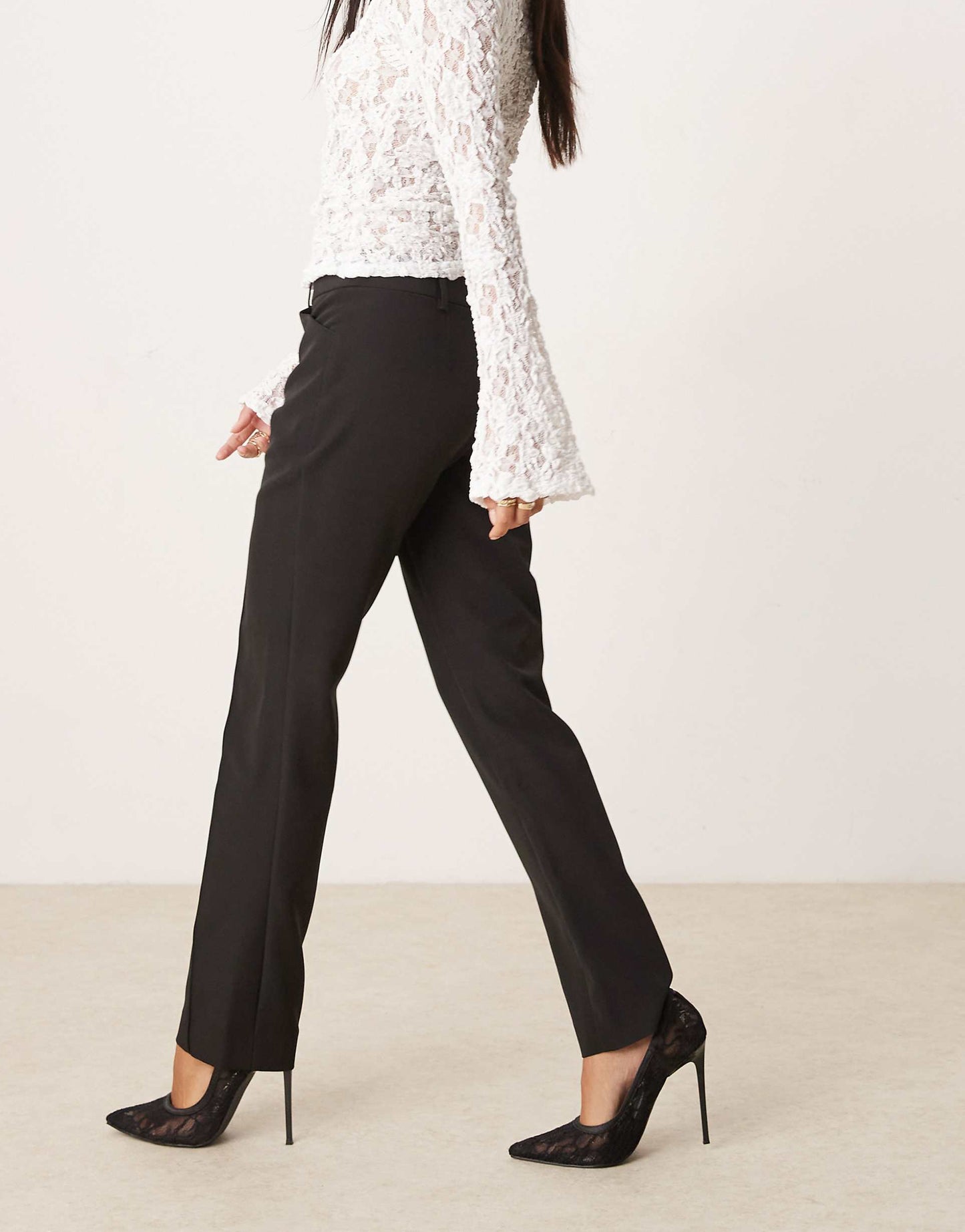 Petite Seam Detail Cigarette Trouser