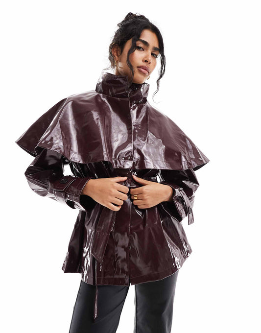 Vinyl Cape Jacket