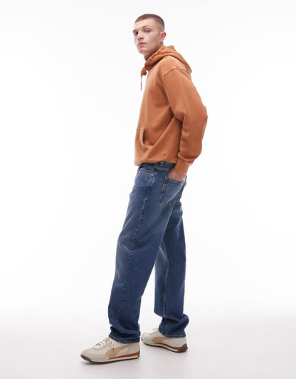Ocean Loose Straight Leg Jeans