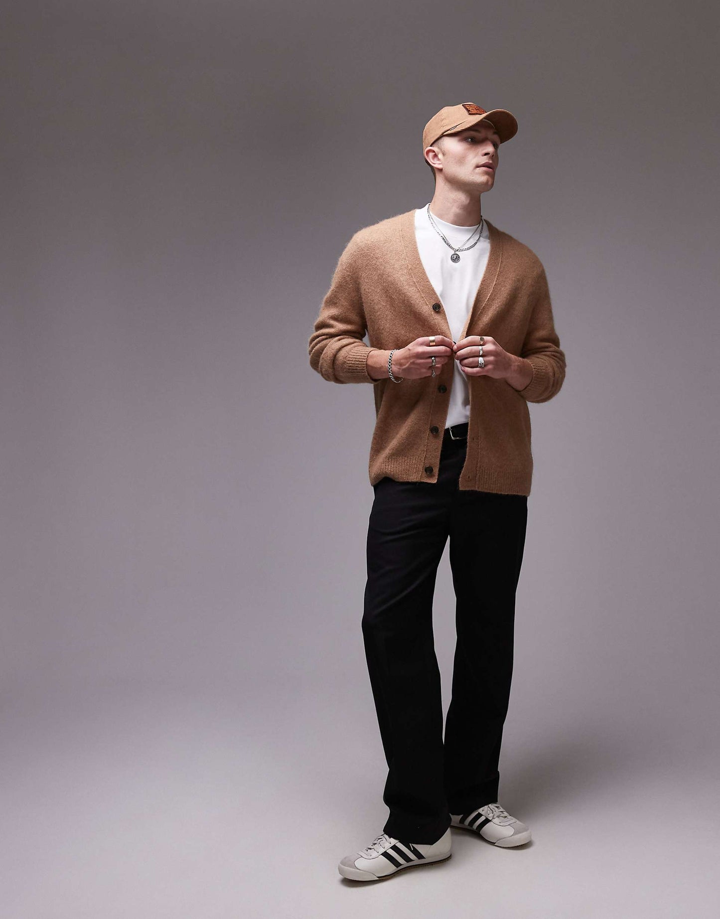 Textured Alpaca Blend Cardigan