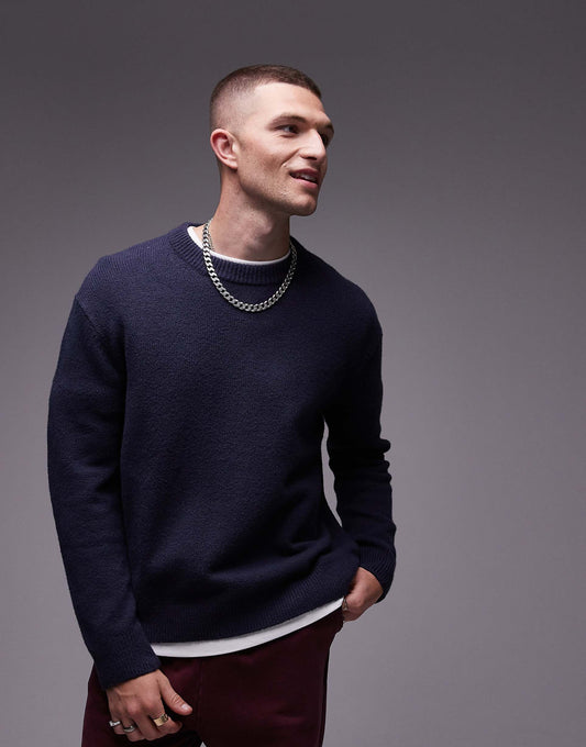 Knitted Crew Neck Jumper