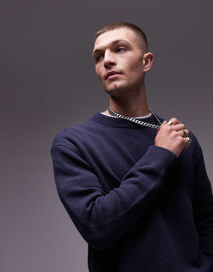 Knitted Crew Neck Jumper