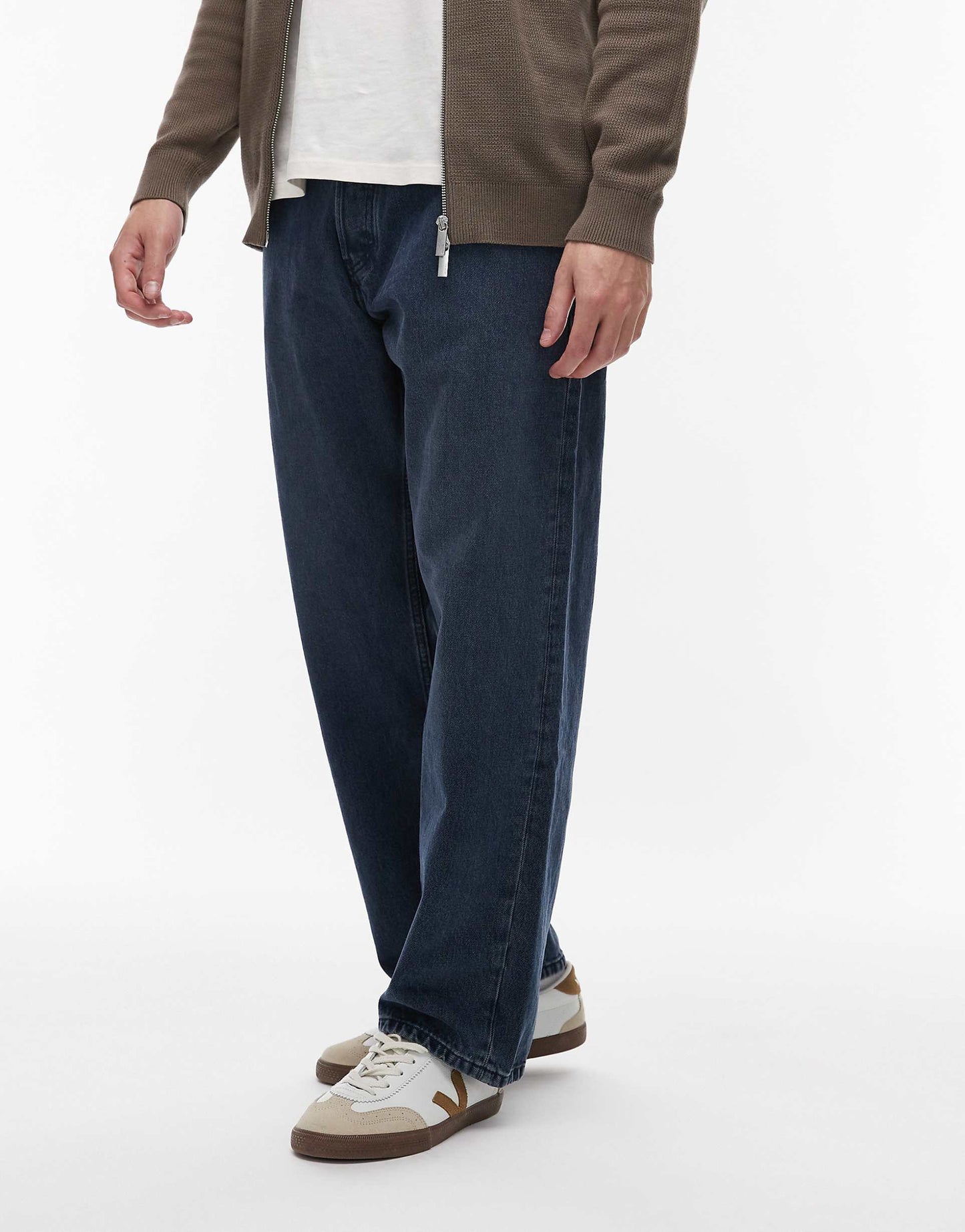 Mist Low Rise Baggy Wide Leg Jeans