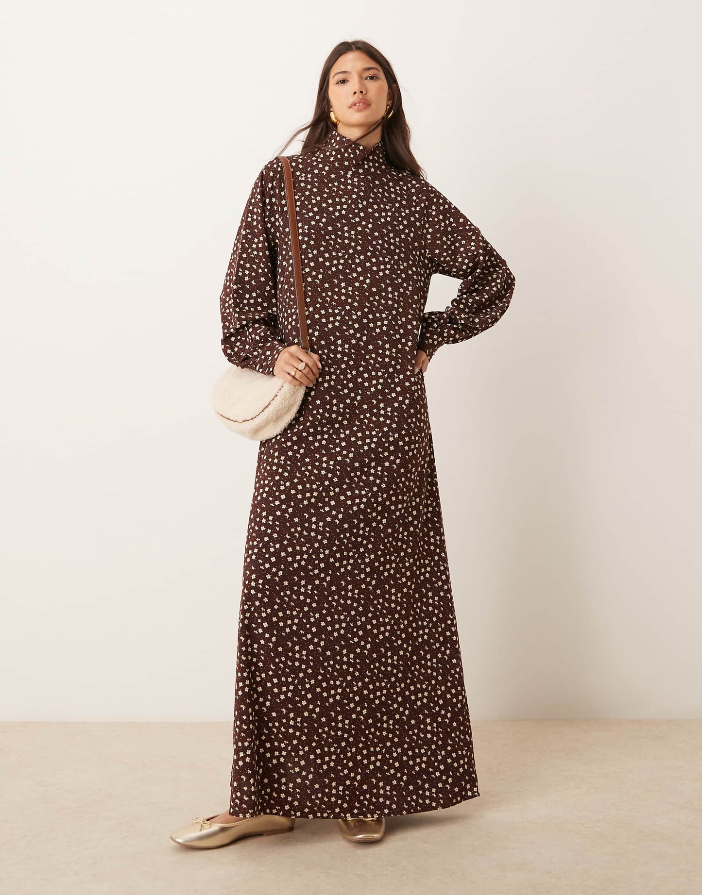 High Neck Maxi Dress