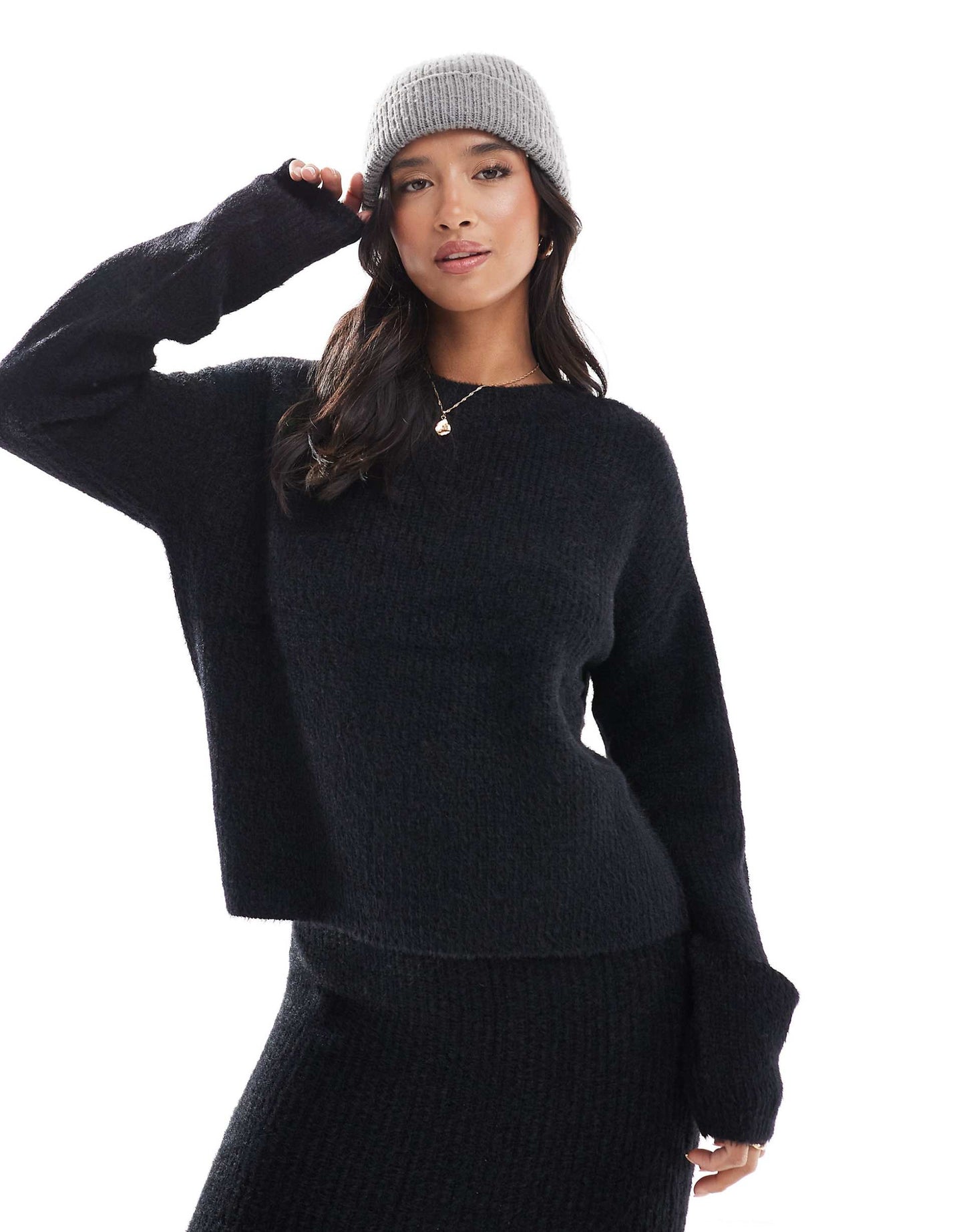 Petite Fluffy Jumper Co-Ord