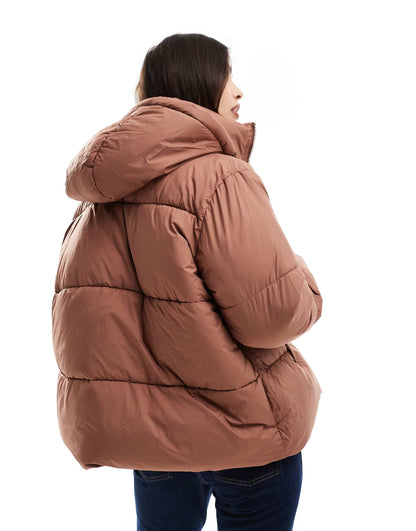 Short Hooded Padded Jacket