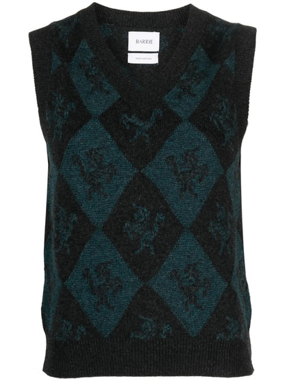 Intarsia-Knit Cashmere Jumper