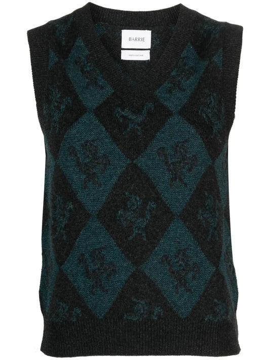 Intarsia-Knit Cashmere Jumper