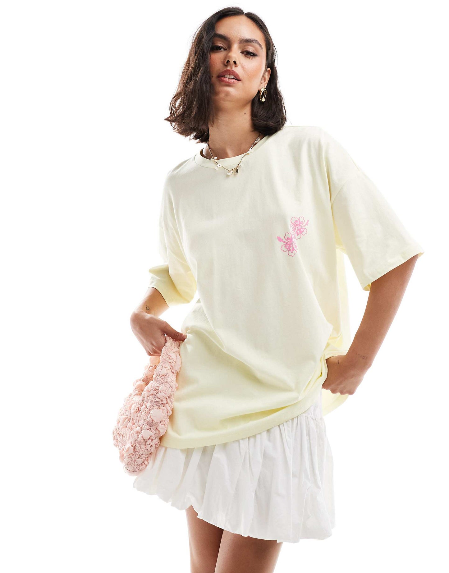 Oversized T-Shirt With Hawaii Graphic