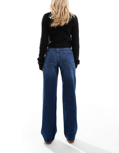 Petite High Waisted 90S Wide Leg Jeans