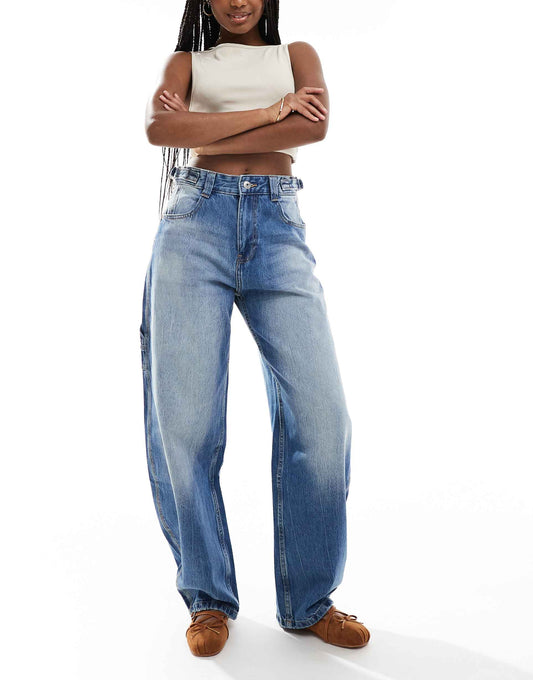 Adjustable Waist Carpenter Jeans