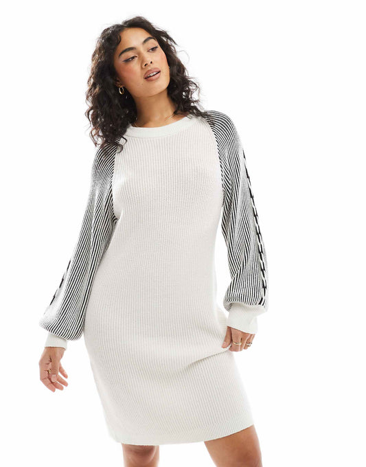 Chunky Rib Knitted Mini Dress