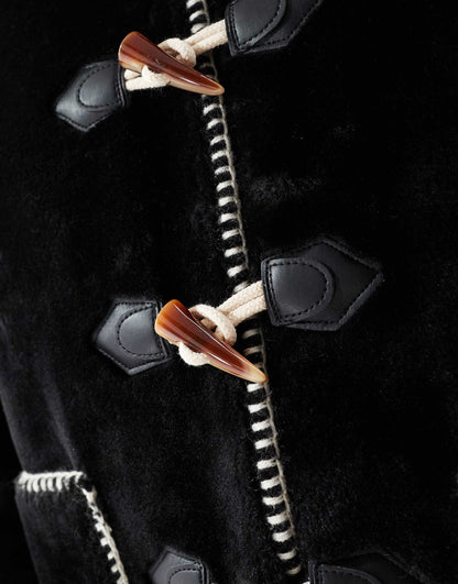 Fur Jacket With Toggle Fastenings