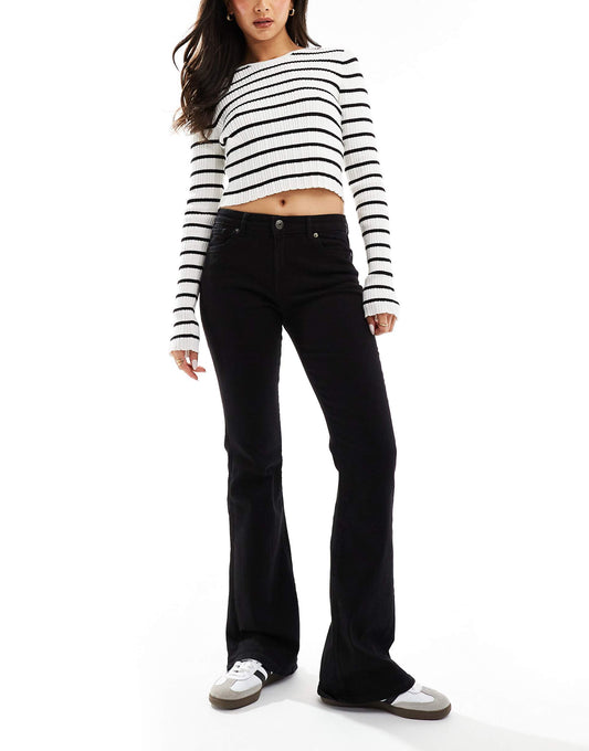 High Waisted Flared Jeans