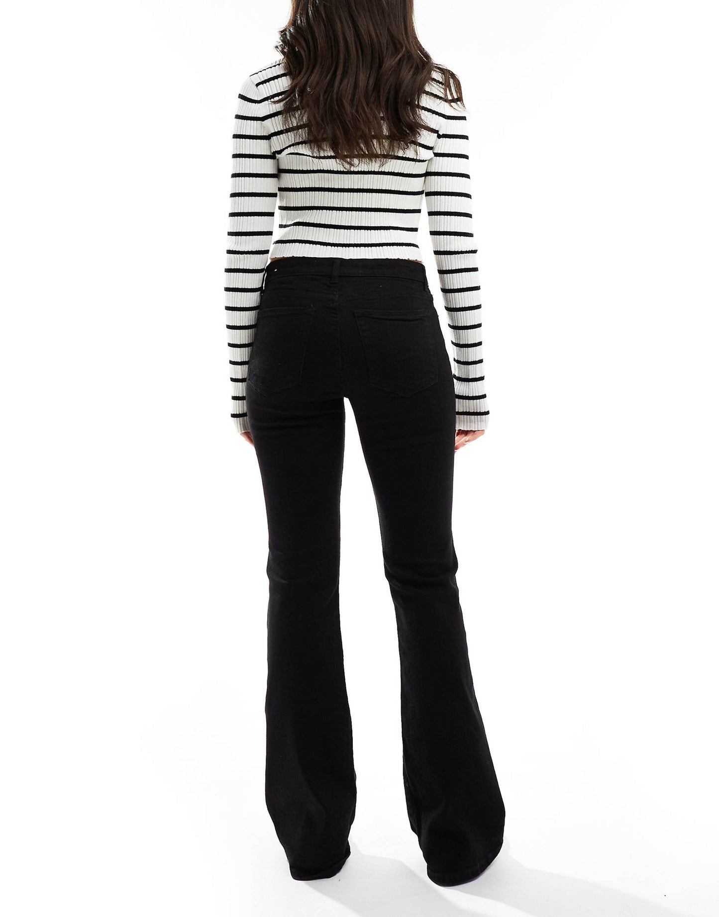 High Waisted Flared Jeans