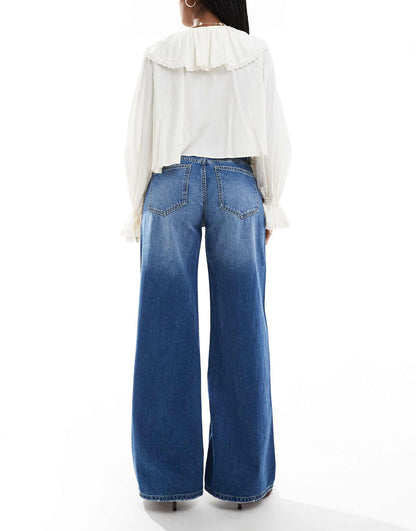 High Waisted Wide Leg Jeans