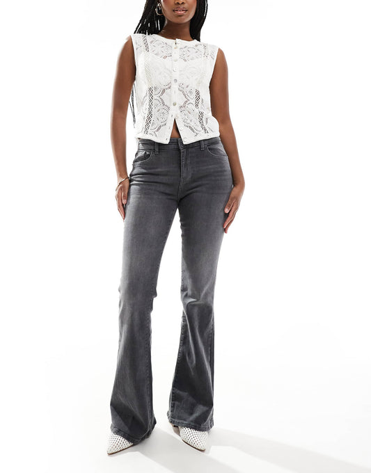 High Waisted Flared Jeans