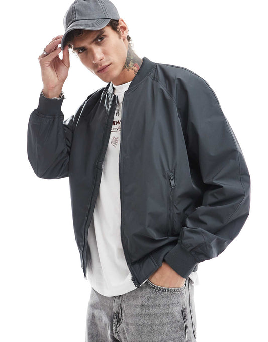 Nylon Bomber Jacket