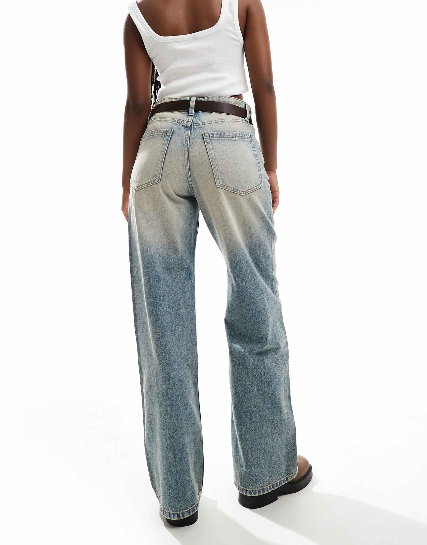 High Waisted Baggy Wide Leg Jeans
