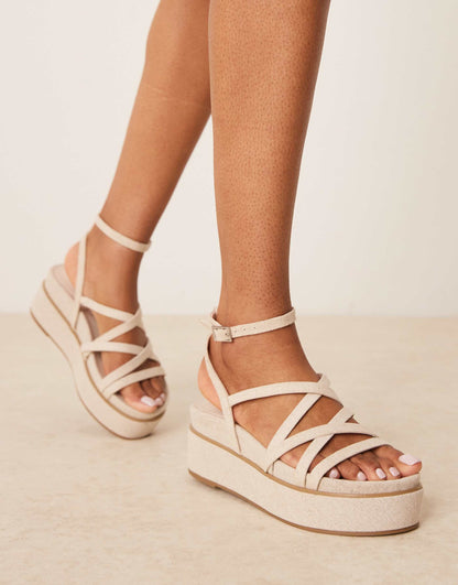 Taurus 2 Strappy Flatform Sandals