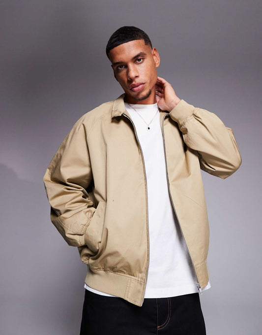 Oversized Harrington Jacket