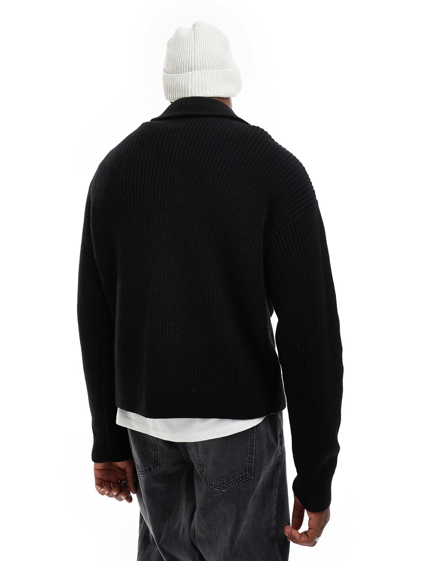 Jim Wool Blend Half Zip Jumper