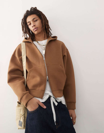 Simon Co-Ord Scuba Zip Through Hoodie