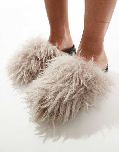 Fluffy Slip On Shoes