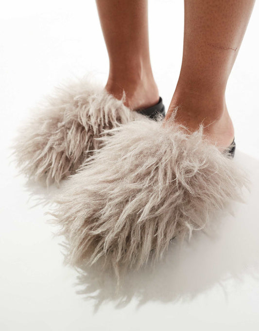 Fluffy Slip On Shoes