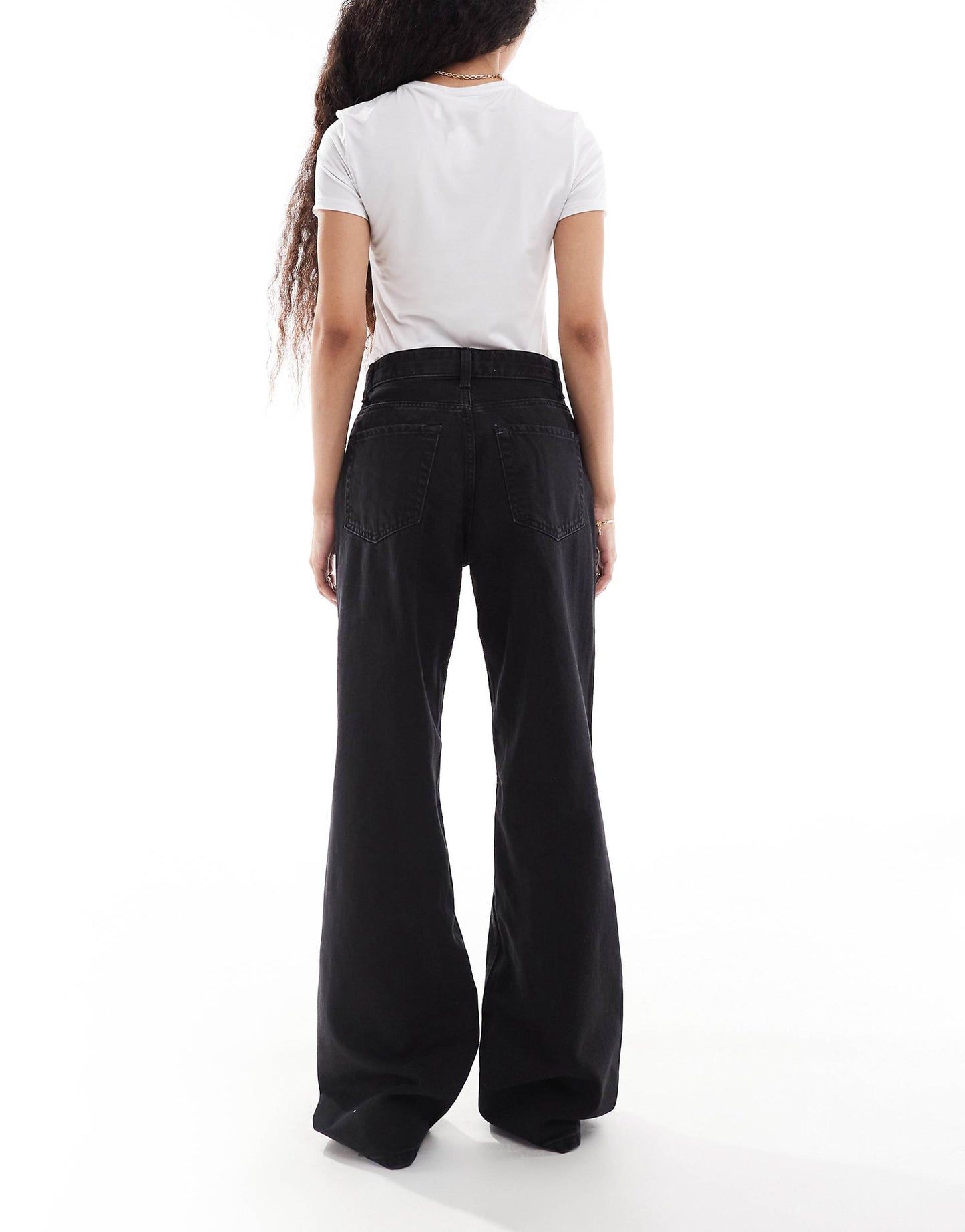 Petite High Waisted 90S Wide Leg Jeans