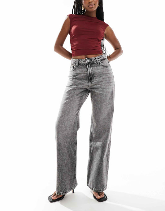 High Waisted Baggy Wide Leg Jeans