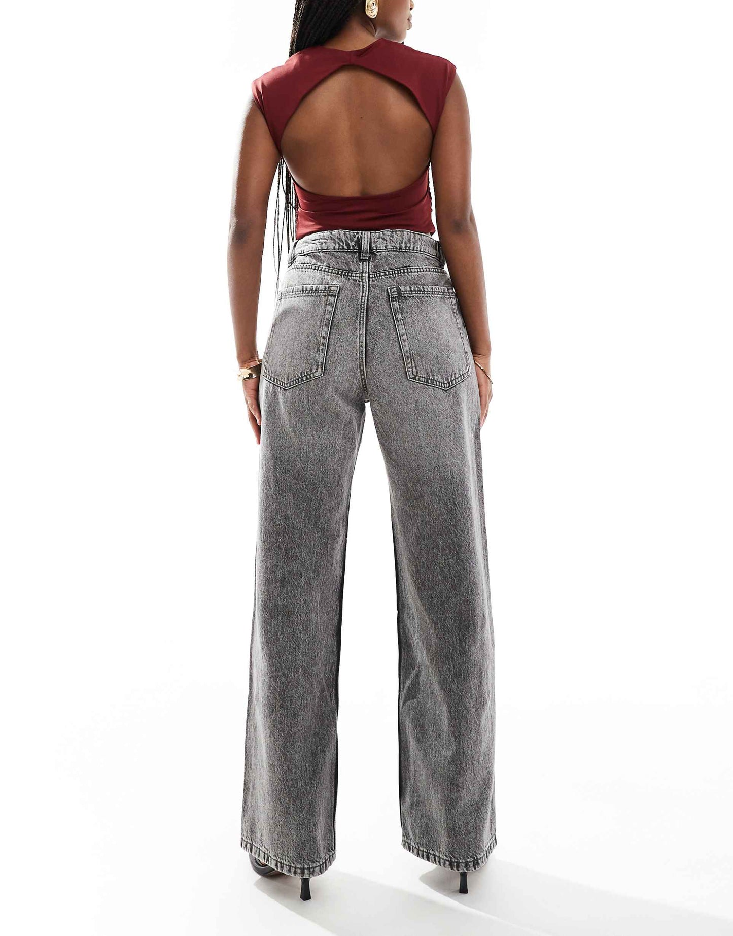 High Waisted Baggy Wide Leg Jeans
