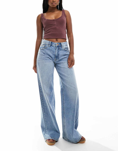 High Waisted Wide Leg Jeans