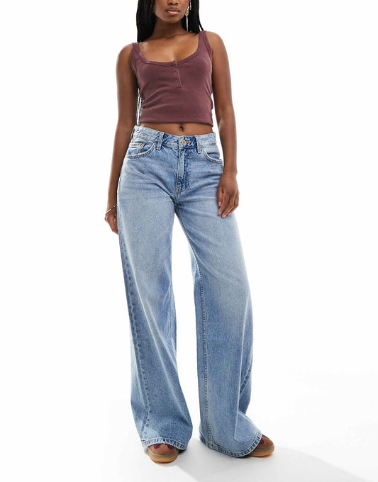 High Waisted Wide Leg Jeans