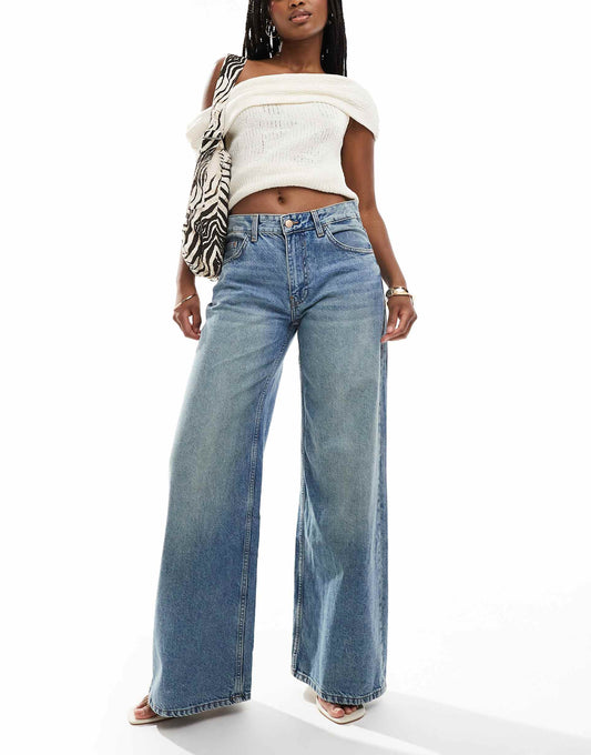 High Waisted Wide Leg Jeans
