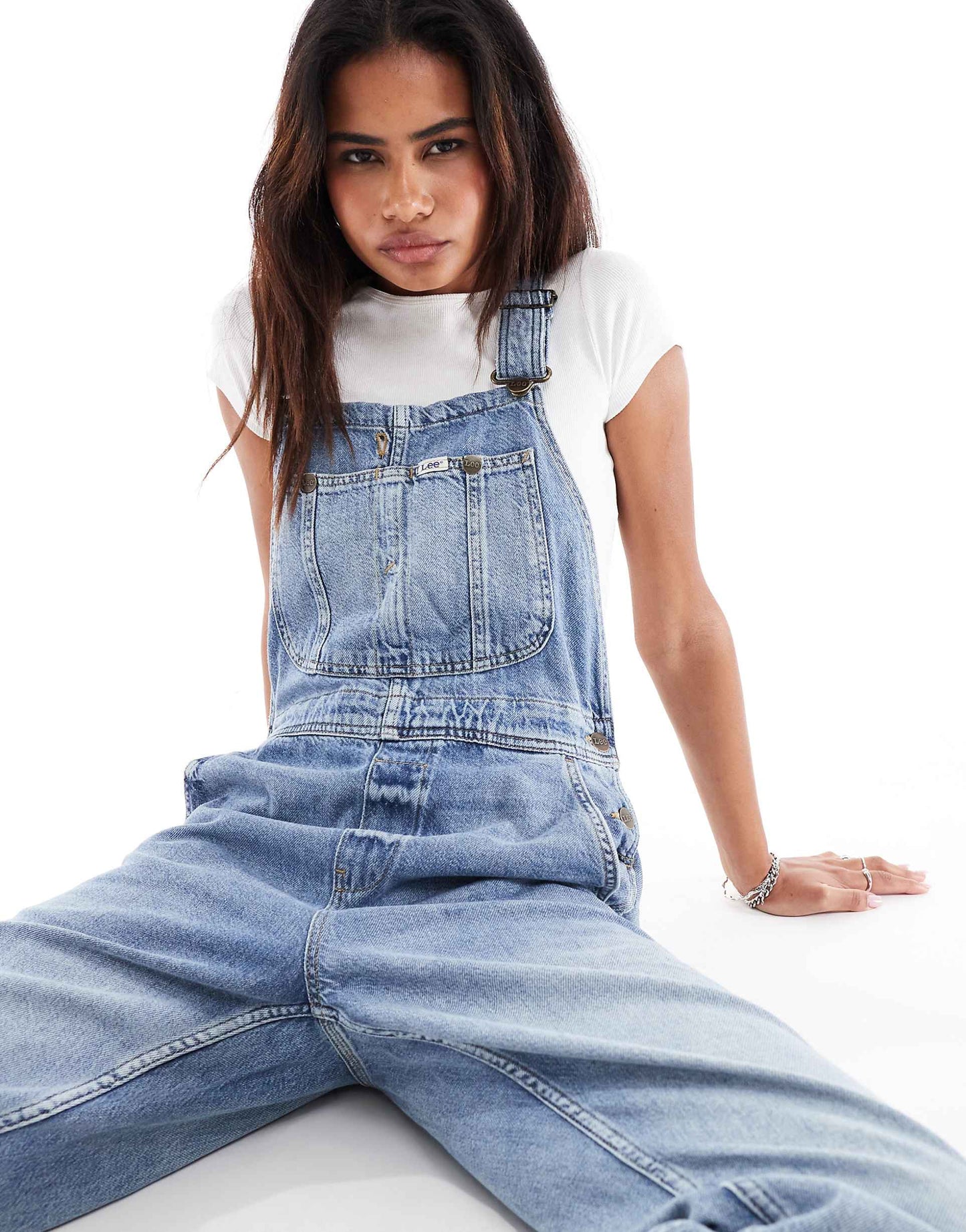 Workwear Straight Fit Denim Dungarees