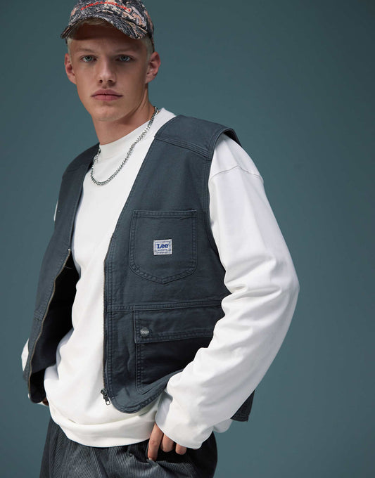 Unisex Utility Canvas Vest