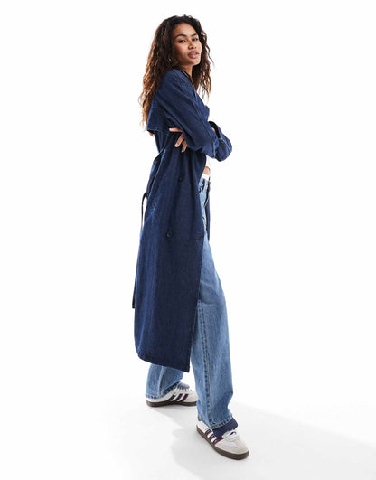 Denim Trench Coat