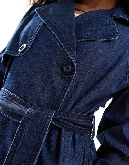 Denim Trench Coat