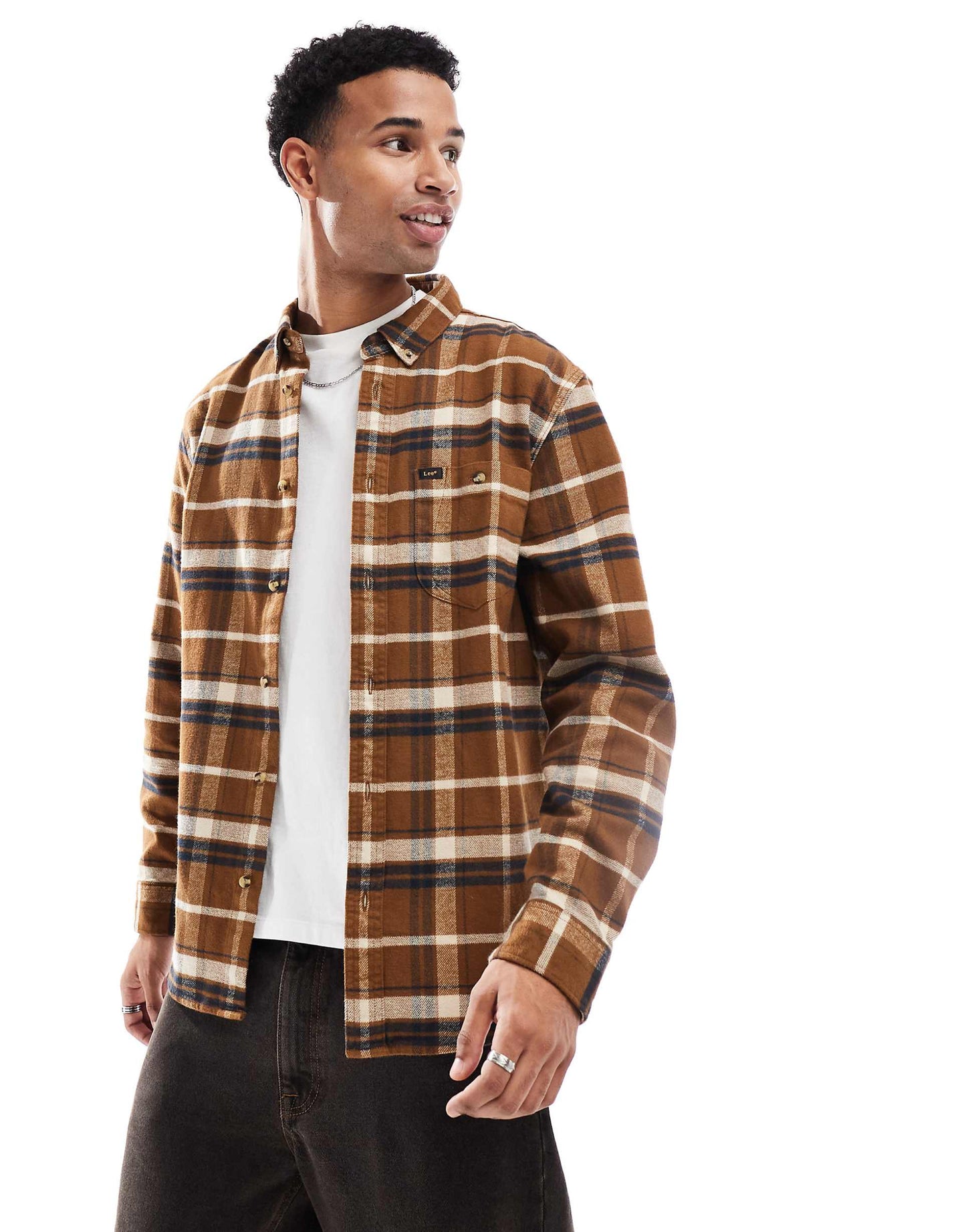 Riveted Check Flannel Shirt Relaxed Fit